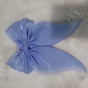🩵🎀 Light Blue Sheer Hair Bow Clip